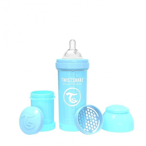 Twistshake boca anti-colic 260ml plava